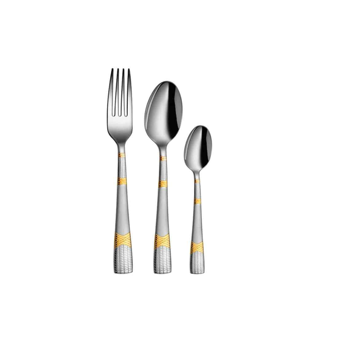 JAGDAMBA CUTLERY LIMITED Cutlery 18 PCS Cutlery Set (without knife) - Lush