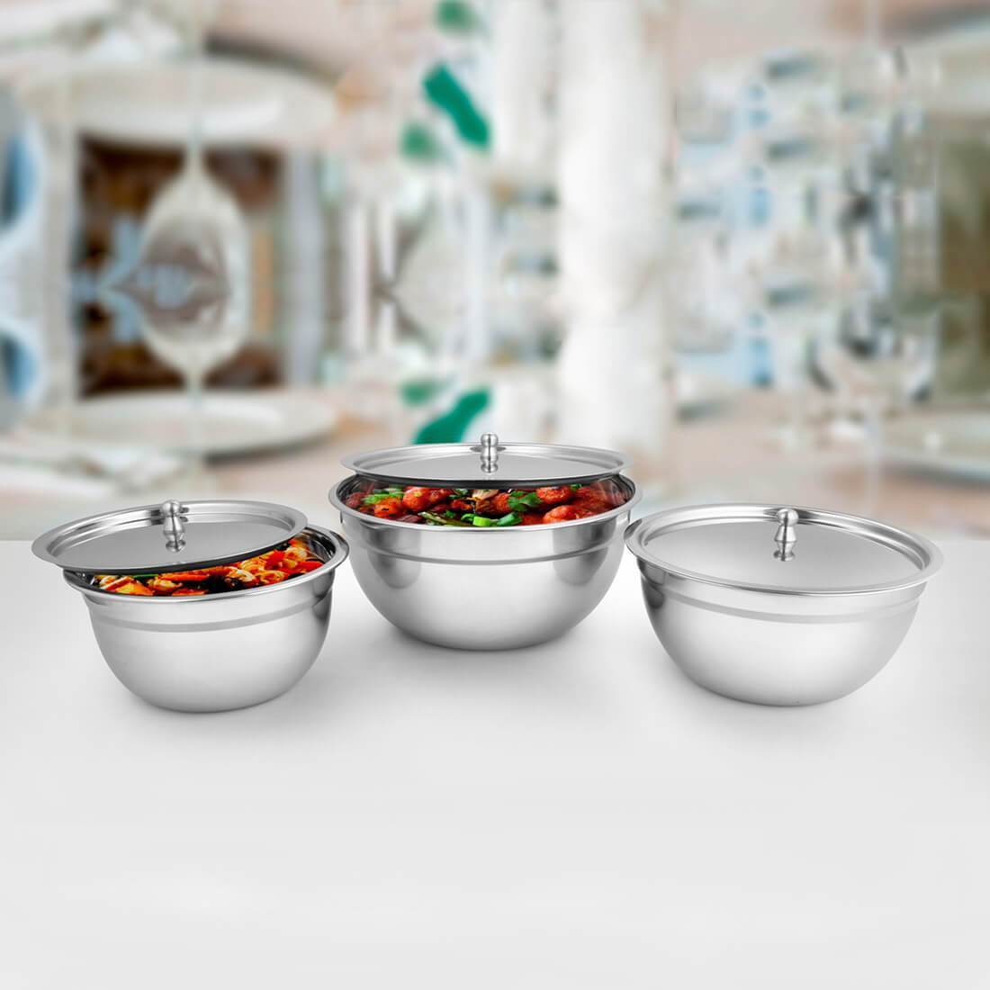 JAGDAMBA CUTLERY LIMITED Serveware Bowl Serving Set - Tezon
