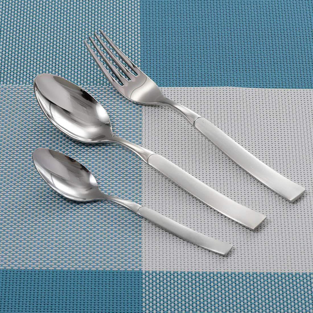 Jagdamba Cutlery Pvt Ltd. Cutlery 18 PCS Cutlery Set (without knife) - Jewel