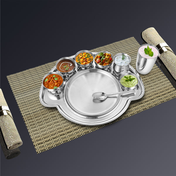 Stainless Steel Small Thali Set (1 Person) Nifty