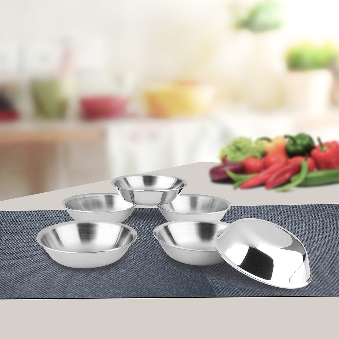 Stainless Steel 6 PCS Big Bowl Signature - Matt