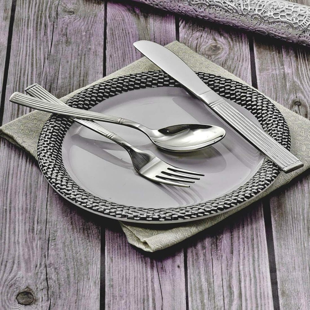 Stainless Steel 18 PCS Cutlery set New Stribes