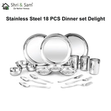 Stainless Steel 18 PCS Dinner set (3 People) Delight
