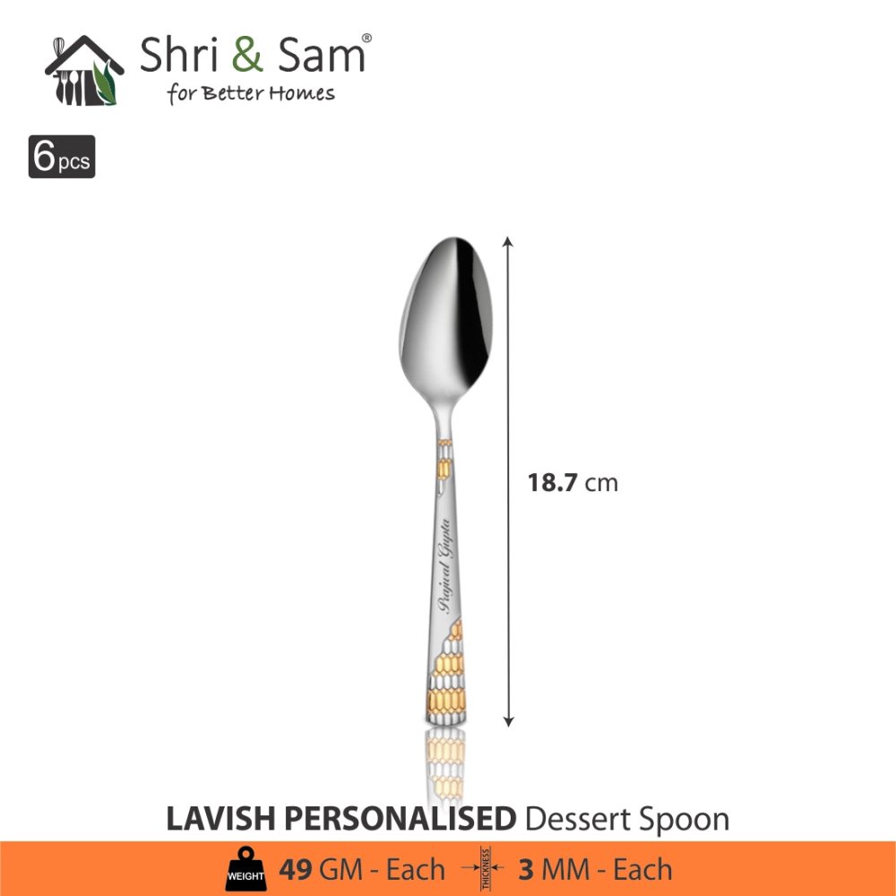 Stainless Steel 24 PCS Cutlery Set Lavish (Customized)