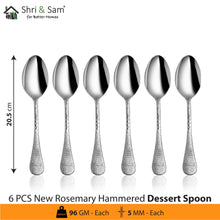 Stainless Steel 24 PCS Cutlery Set New Rosemary Hammered