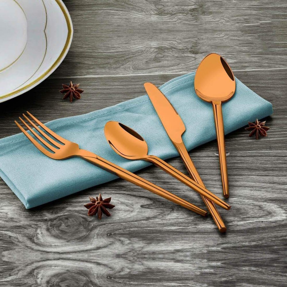 Stainless Steel 24 PCS Cutlery Set with PVD Coating Maccy