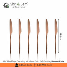 Stainless Steel 24 PCS Cutlery Set with PVD Coating Rod Tape Granding