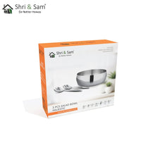 Stainless Steel 3 PCS Salad Bowl Majestic
