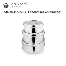 Stainless Steel 3 PCS Storage Container Set 
