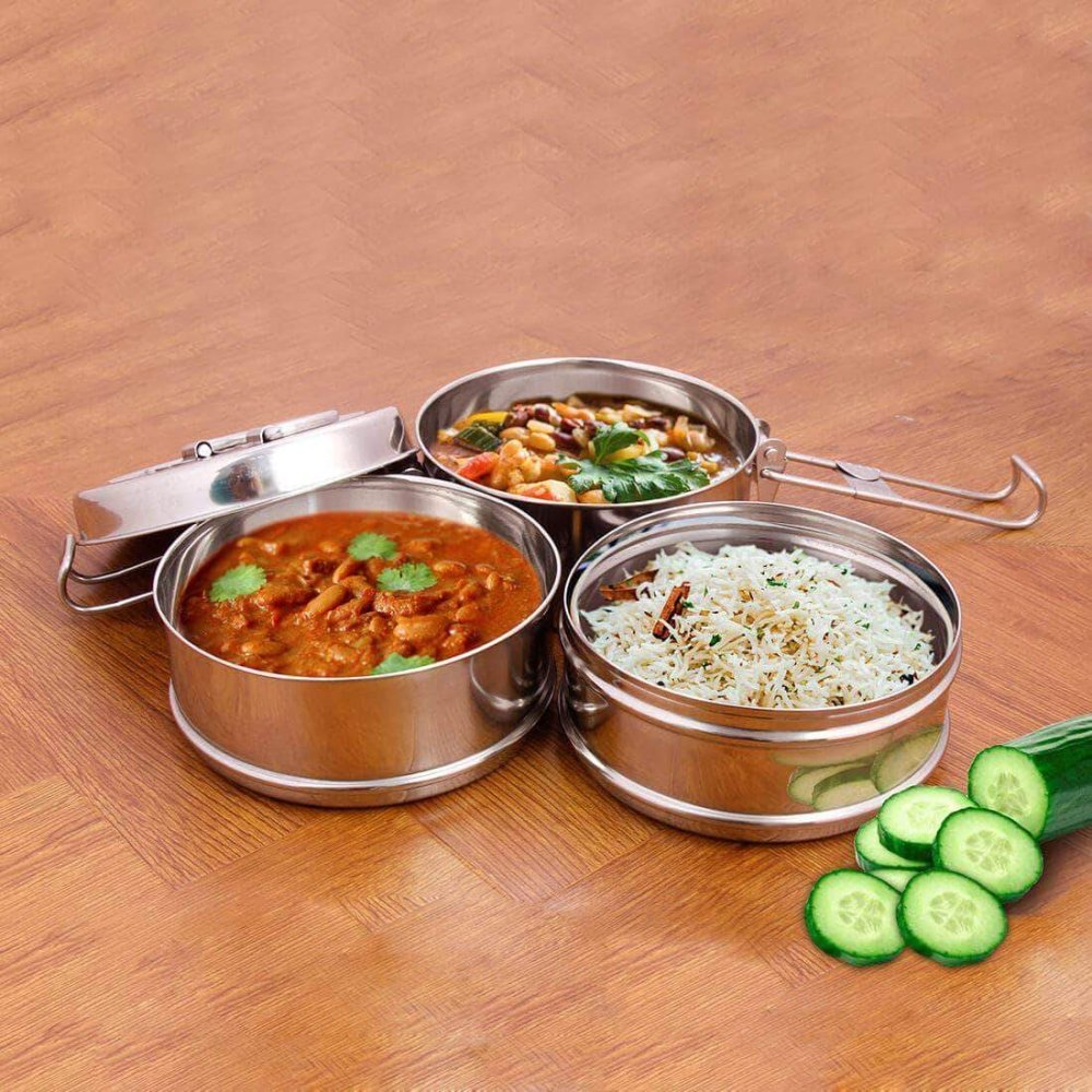 Stainless Steel 3 PCS Tiffin Lock n Lock