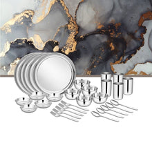 Stainless Steel 30 PCS Dinner Set (6 People) Shagun