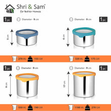 Stainless Steel 4 PCS Canister with Air Tight Lid Lock N Roll