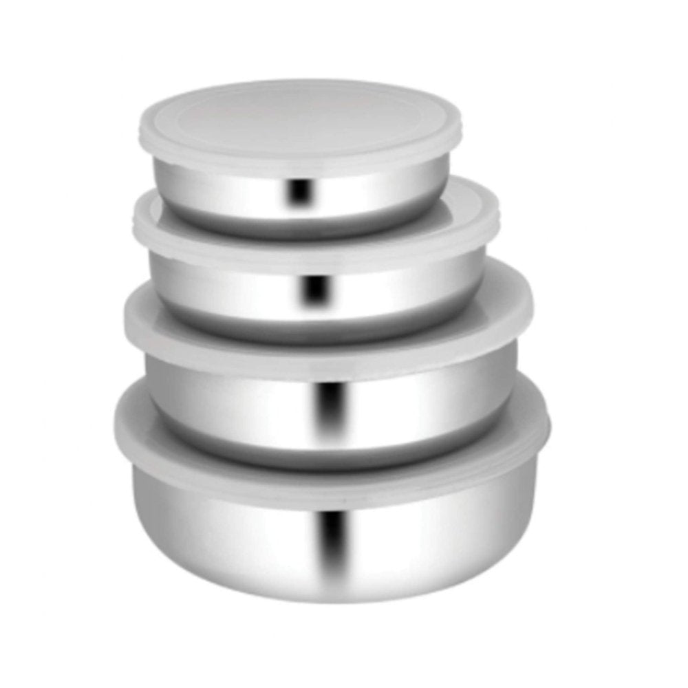 Stainless Steel 4 PCS Lid Bowl Set