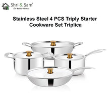 Stainless Steel 4 PCS Triply STARTER Cookware Set Triplica