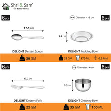 Stainless Steel 50 PCS Dinner set (6 People) Delight