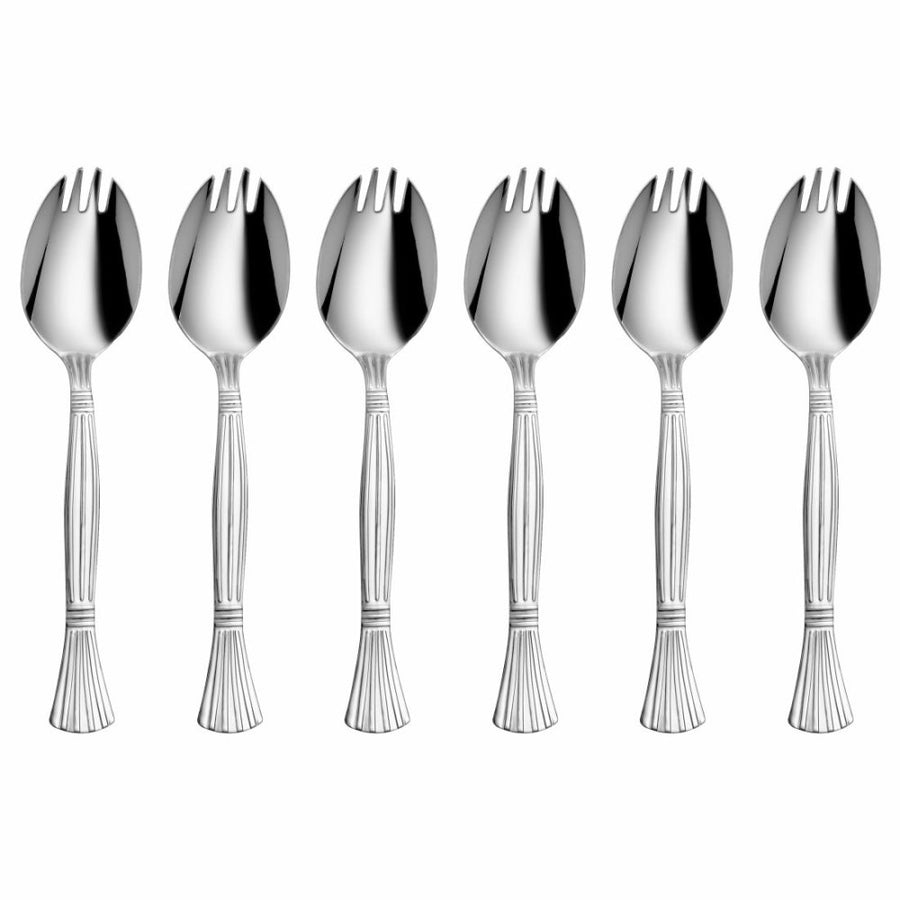 Stainless Steel 6 PCS Cutlery Spork 2 IN 1