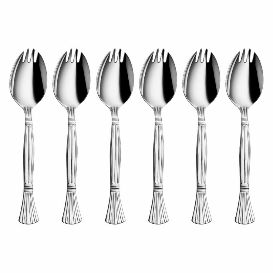 Stainless Steel 6 PCS Cutlery Spork 3 IN 1