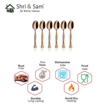 Stainless Steel 6 PCS Cutlery with Rose Gold PVD Coating Spork 3 IN 1