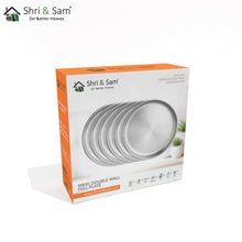 Stainless Steel 6 PCS Double Wall Full Plate Nikki