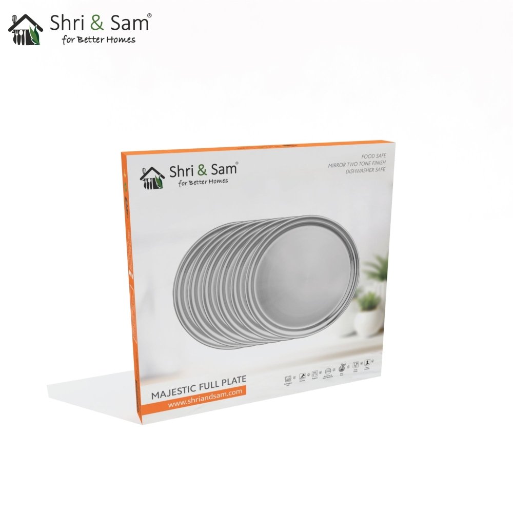 Stainless Steel 6 PCS Full Plate Majestic