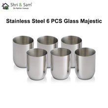 Stainless Steel 6 PCS Glass Majestic