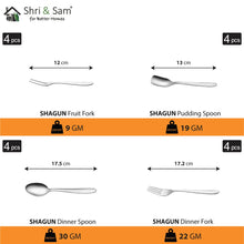 Stainless Steel 65 PCS Dinner Set (4 People) Shagun