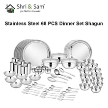 Stainless Steel 68 PCS Dinner Set (6 People) Shagun