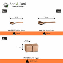Stainless Steel 72 PCS Dinner Set (6 People) with Rose Gold PVD Coating Majestic