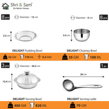 Stainless Steel 90 PCS Dinner set (8 People) Delight