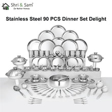 Stainless Steel 90 PCS Dinner set (8 People) Delight