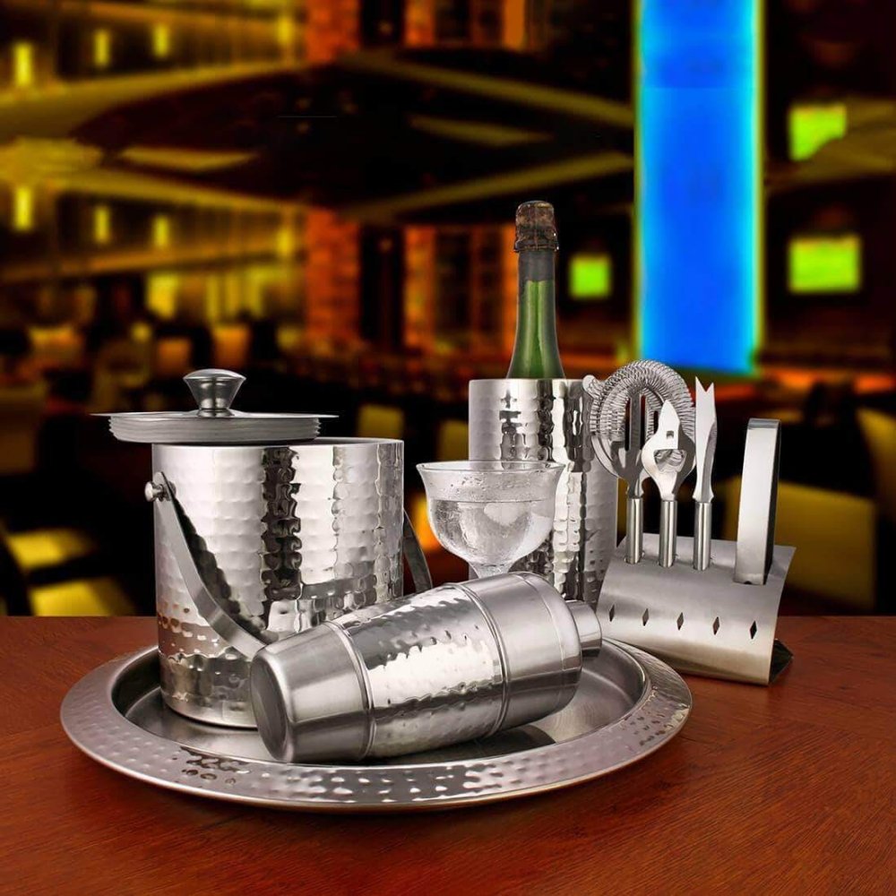 Stainless Steel Bar Set Premium