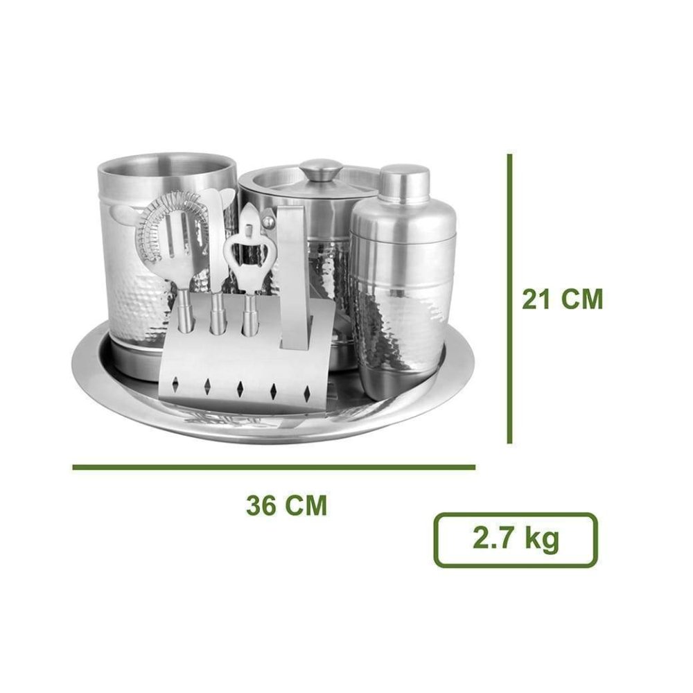 Stainless Steel Bar Set Premium