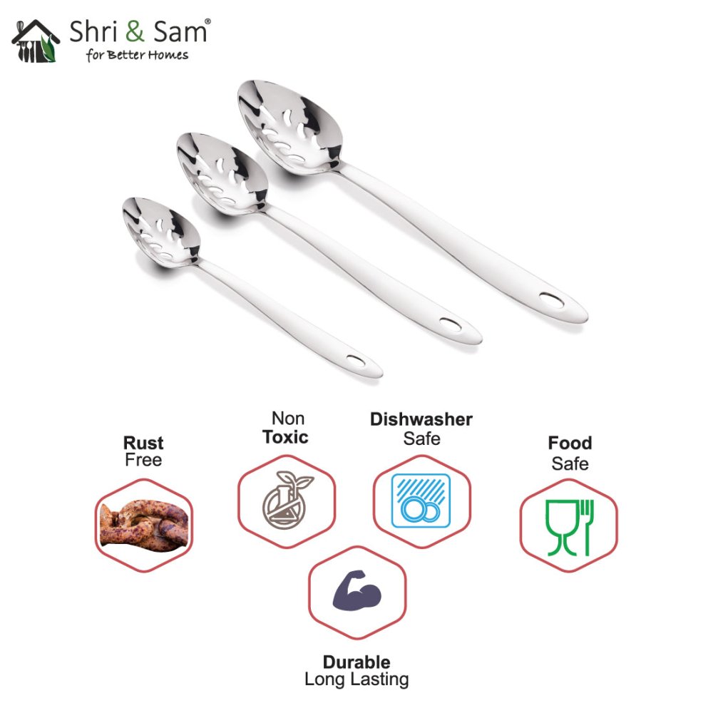 Stainless Steel Basting Spoon Slotted Onida