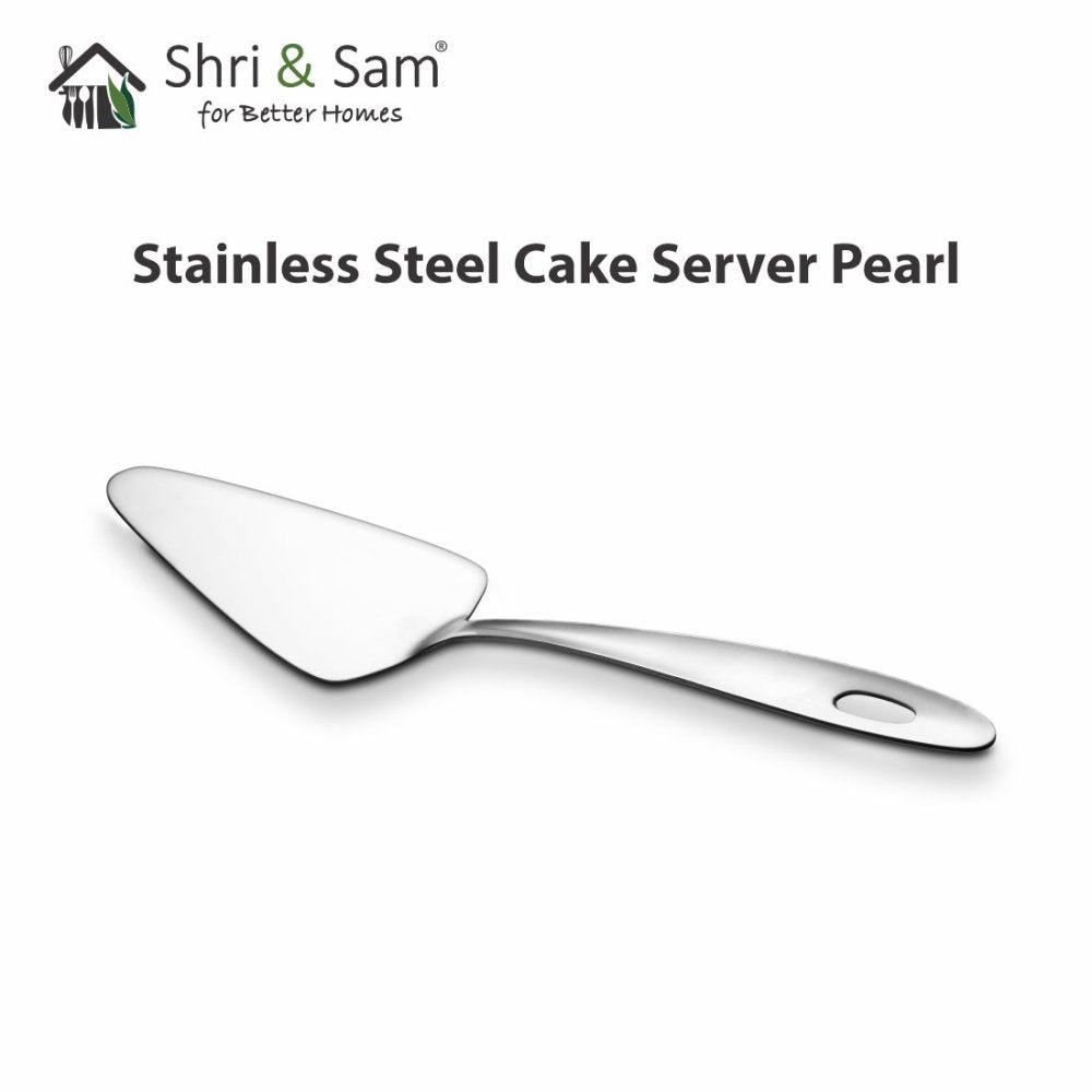Stainless Steel Cake Server Pearl