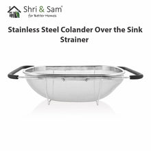 Stainless Steel Colander Over the Sink Strainer