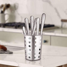 Stainless Steel Cutlery Holder Taper Shape with Holes