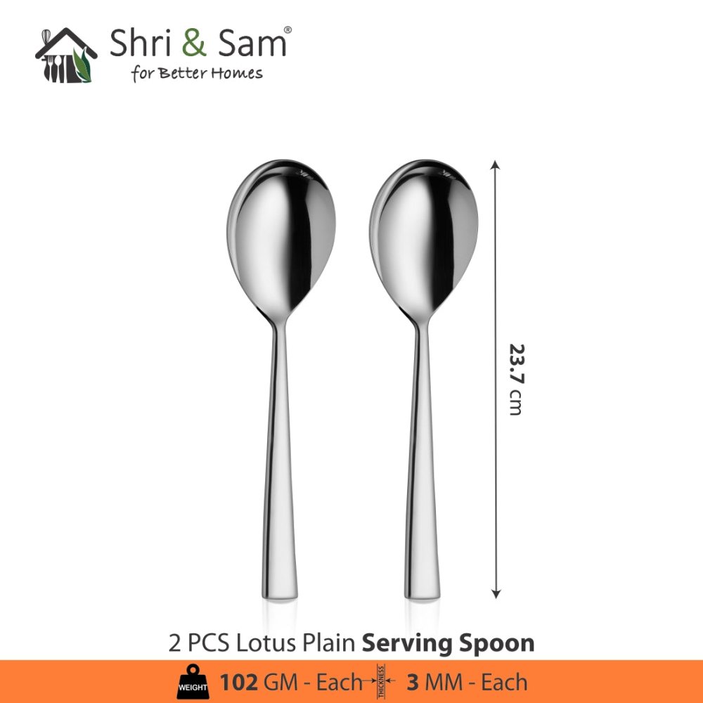 Stainless Steel Cutlery Lotus Plain