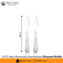 Stainless Steel Cutlery New Rosemary Hammered