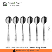 Stainless Steel Cutlery with Laser Lotus Plain