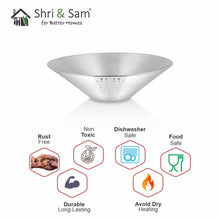 Stainless Steel Hammered Salad Bowl Conic