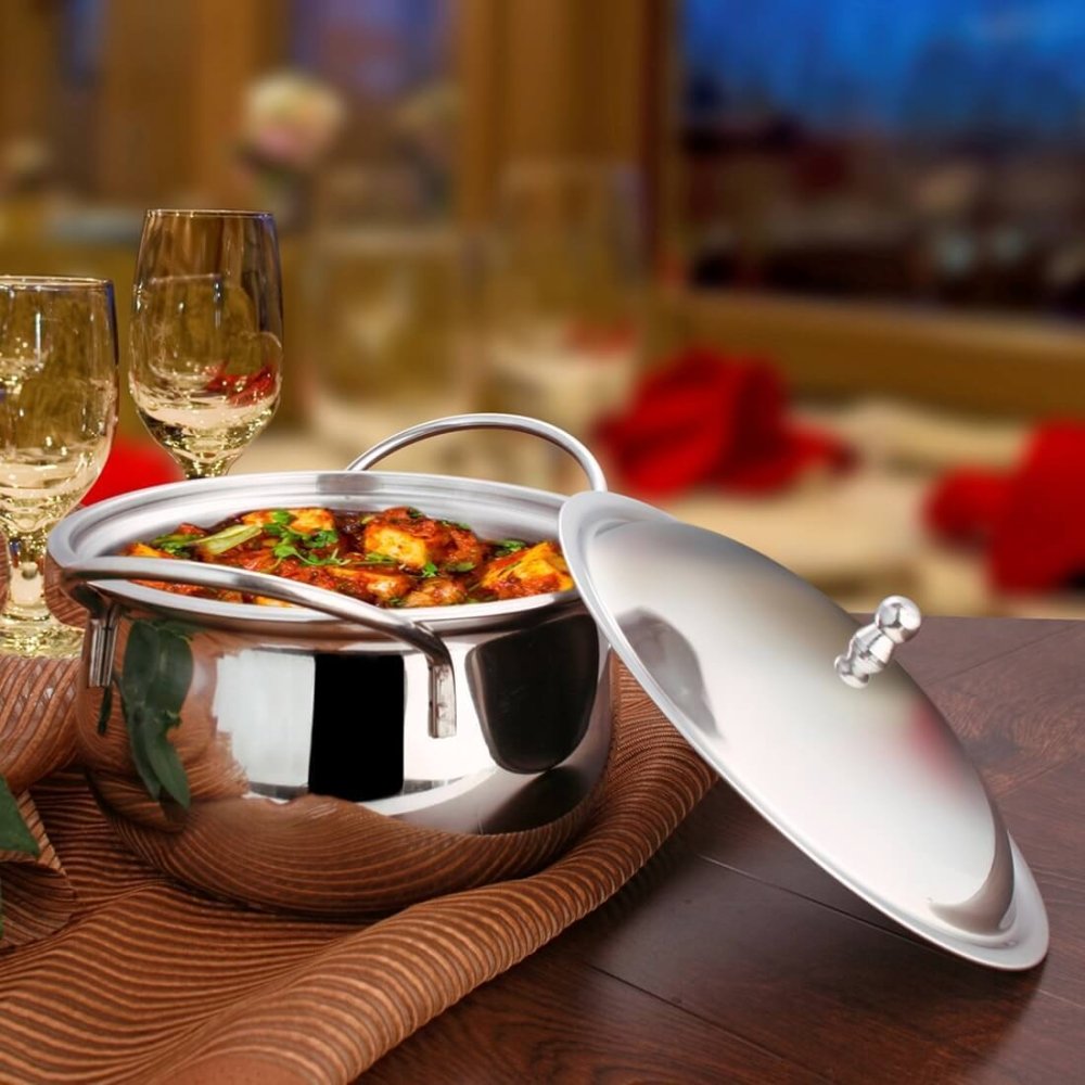 Stainless Steel Handi With SS Lid Classic