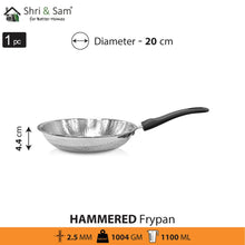 Stainless Steel Heavy Weight Hammered Fry Pan