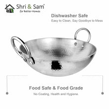 Stainless Steel Heavy Weight Hammered Kadhai