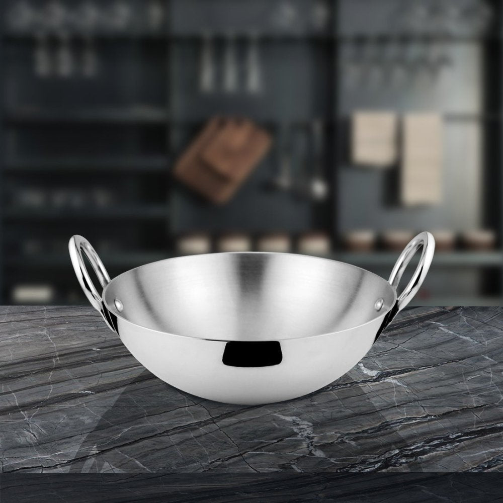 Stainless Steel Heavy Weight Kadhai