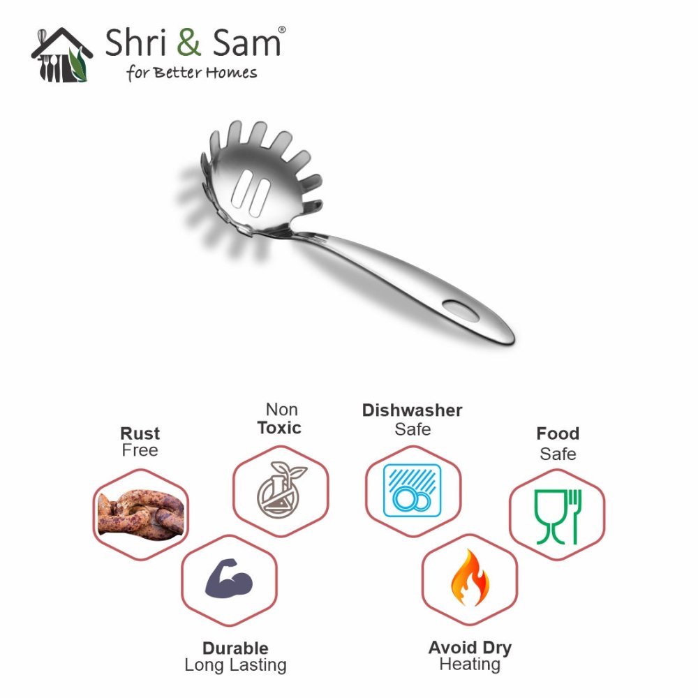 Stainless Steel Pasta Server Pearl