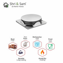 Stainless Steel Round Coaster Set